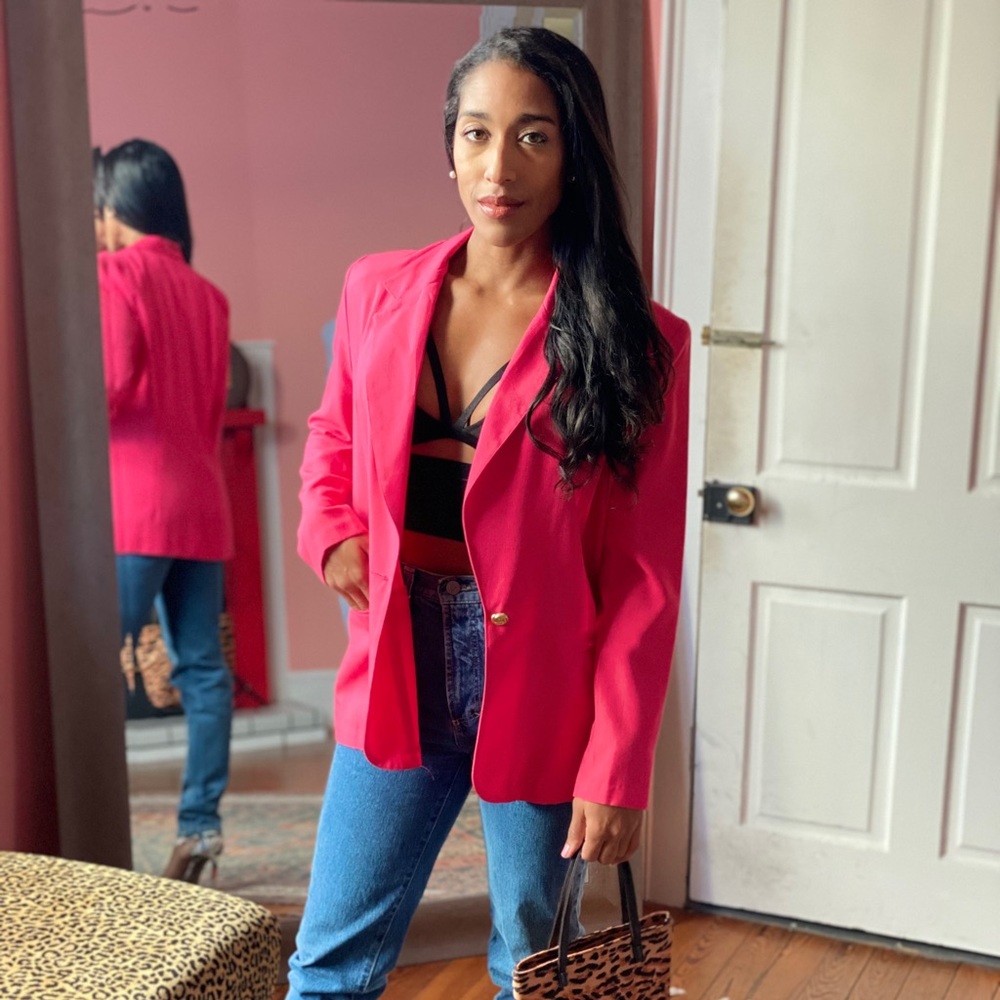Vintage Hot Pink Blazer
